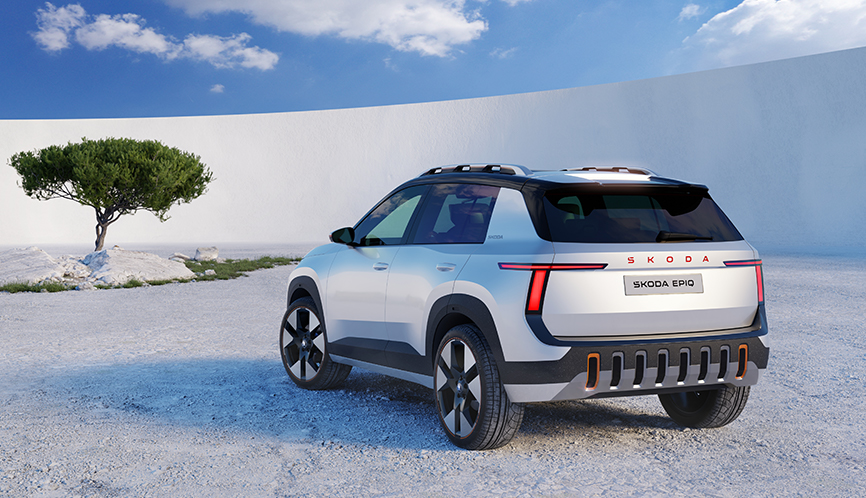 The Škoda Epiq, an upcoming electric SUV