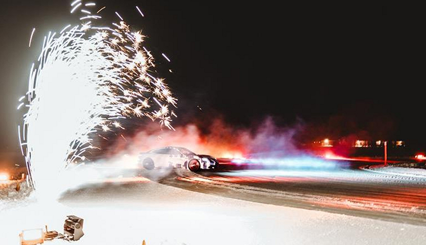 Porsche Taycan Sets Guinness World Record for Longest Drift on Ice