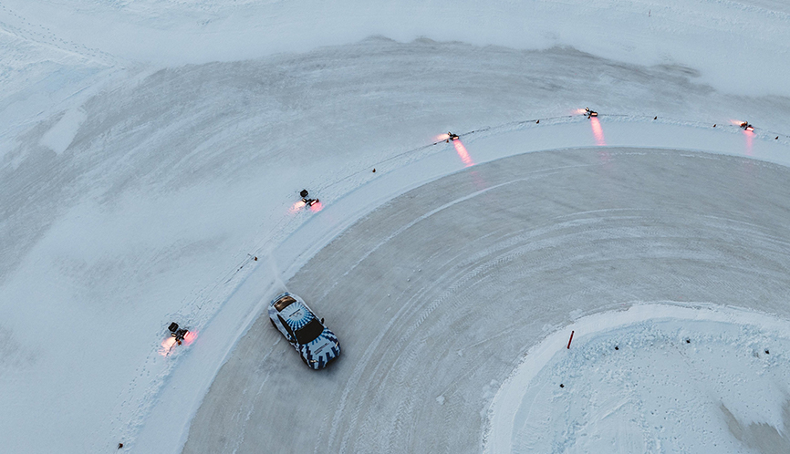 Porsche Taycan Sets Guinness World Record for Longest Drift on Ice